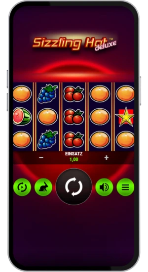 Spielstart mit Fruchtsymbolen