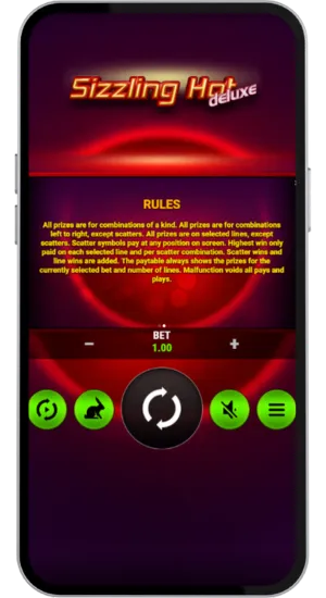 Game rules and instructions screen