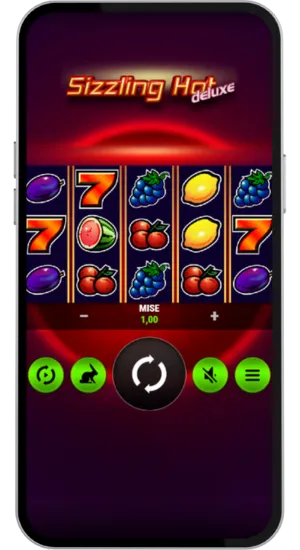 Interface du jeu avec les symboles de fruits