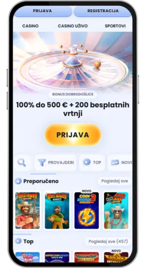 Naslovnica licenciranog online kasina u Hrvatskoj