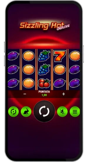 Schermata principale della slot con rulli pronti al gioco